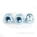 DIN1587 Blue White Zinc Acorn Hexagon Nuts M4M5M8M8